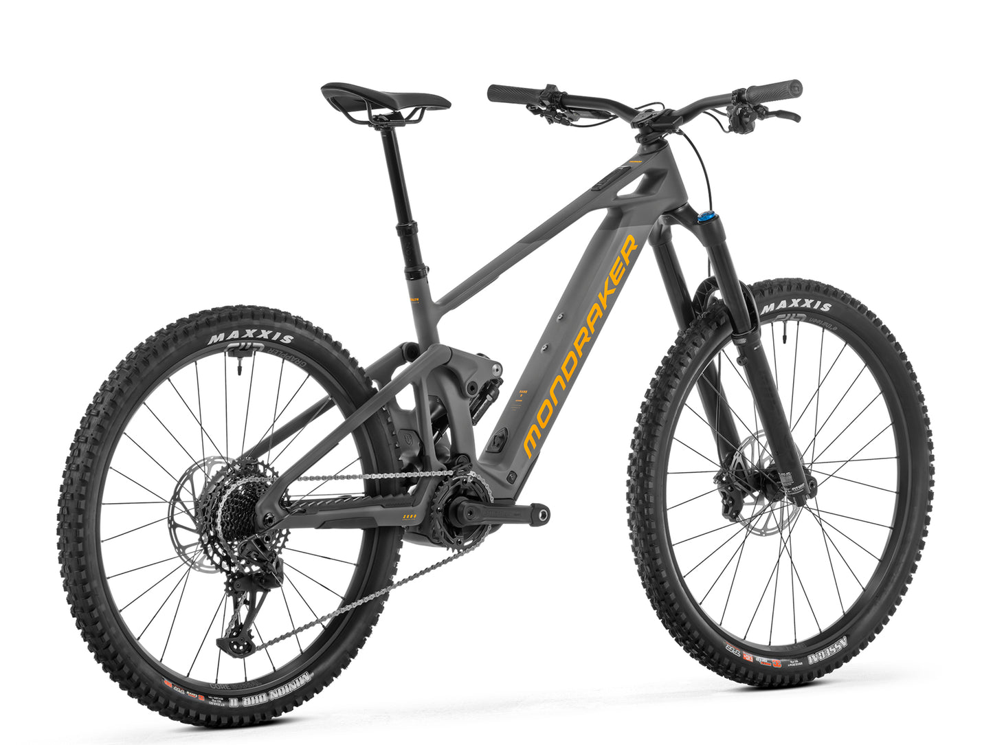 Mondraker Dune R eMTB enduro Nimbus gray Rear facing view