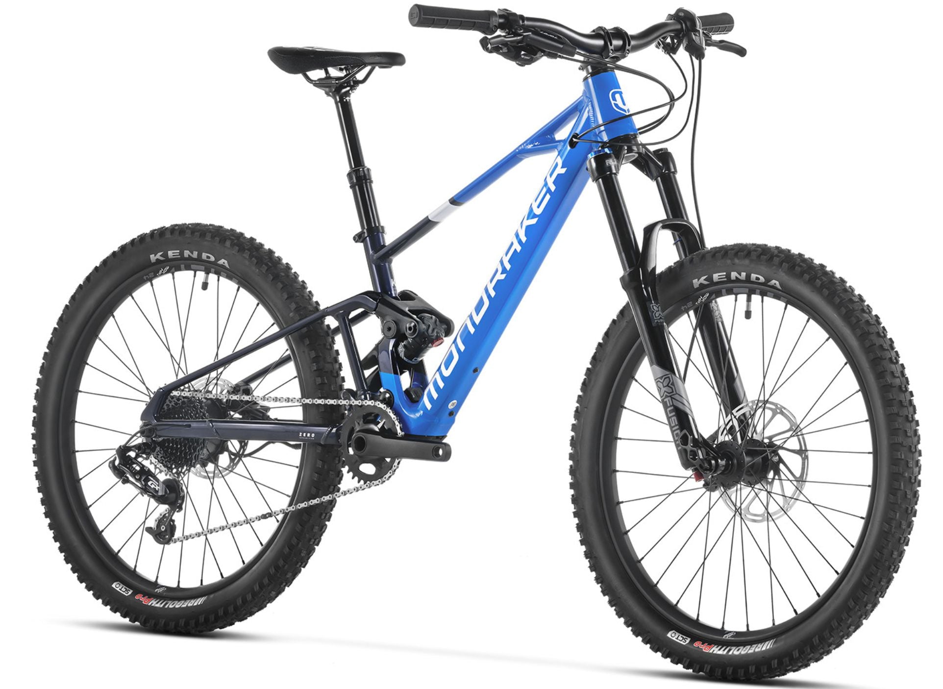 Mondraker F-Play 24 eMTB Children's 24" Blue Forward facing view