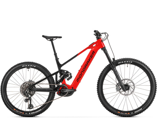 Mondraker Level R Full Suspension nduro eMTB Chili red side profile