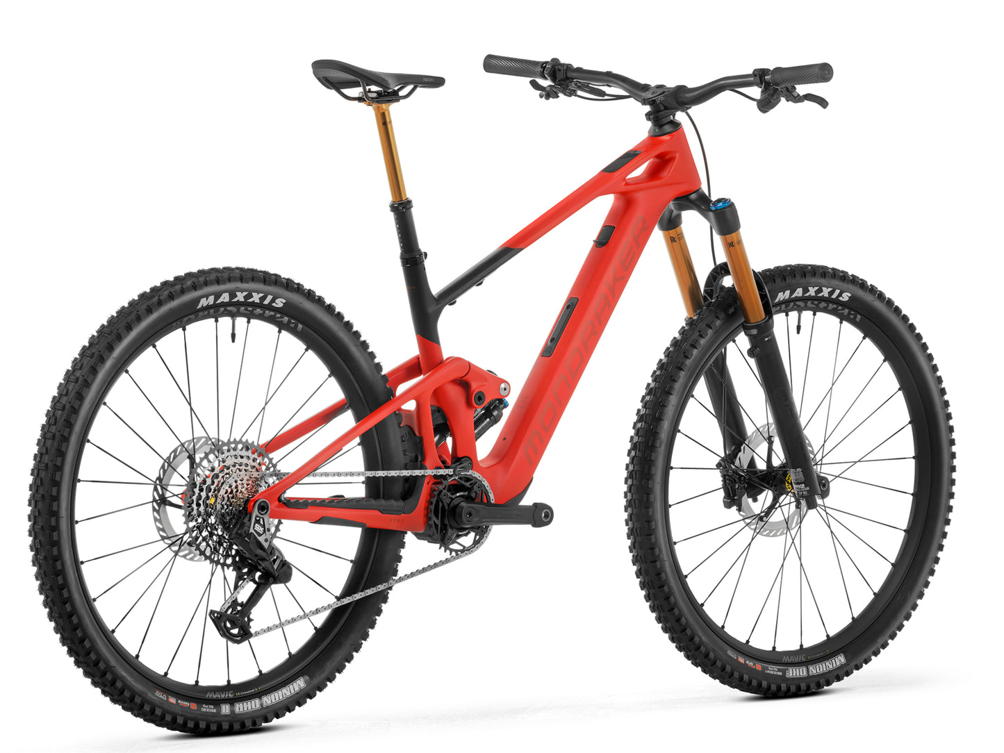 Mondraker Neat RR eMTB Flame red Rear facing view