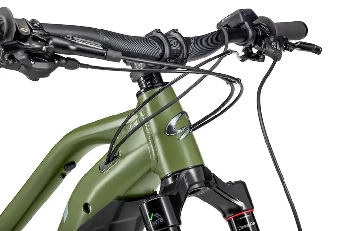 Niner RIP e9 Full suspension eMTB Green Handlebar closeup