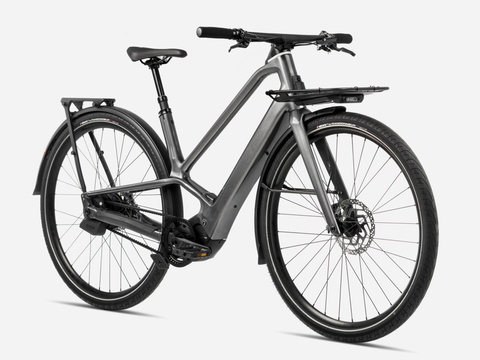 Orbea Diem 10 28MPH Road /commuter eBike Glitter anthracite Forward facing view
