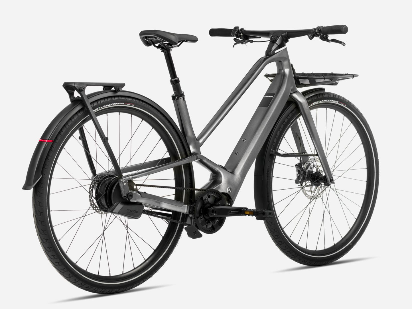 Orbea Diem 10 28MPH Road /commuter eBike Glitter anthracite Rear facing view