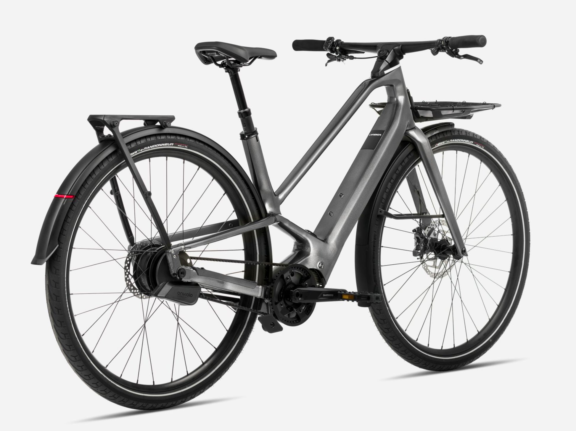 Orbea Diem 10 28MPH Road /commuter eBike Glitter anthracite Rear facing view