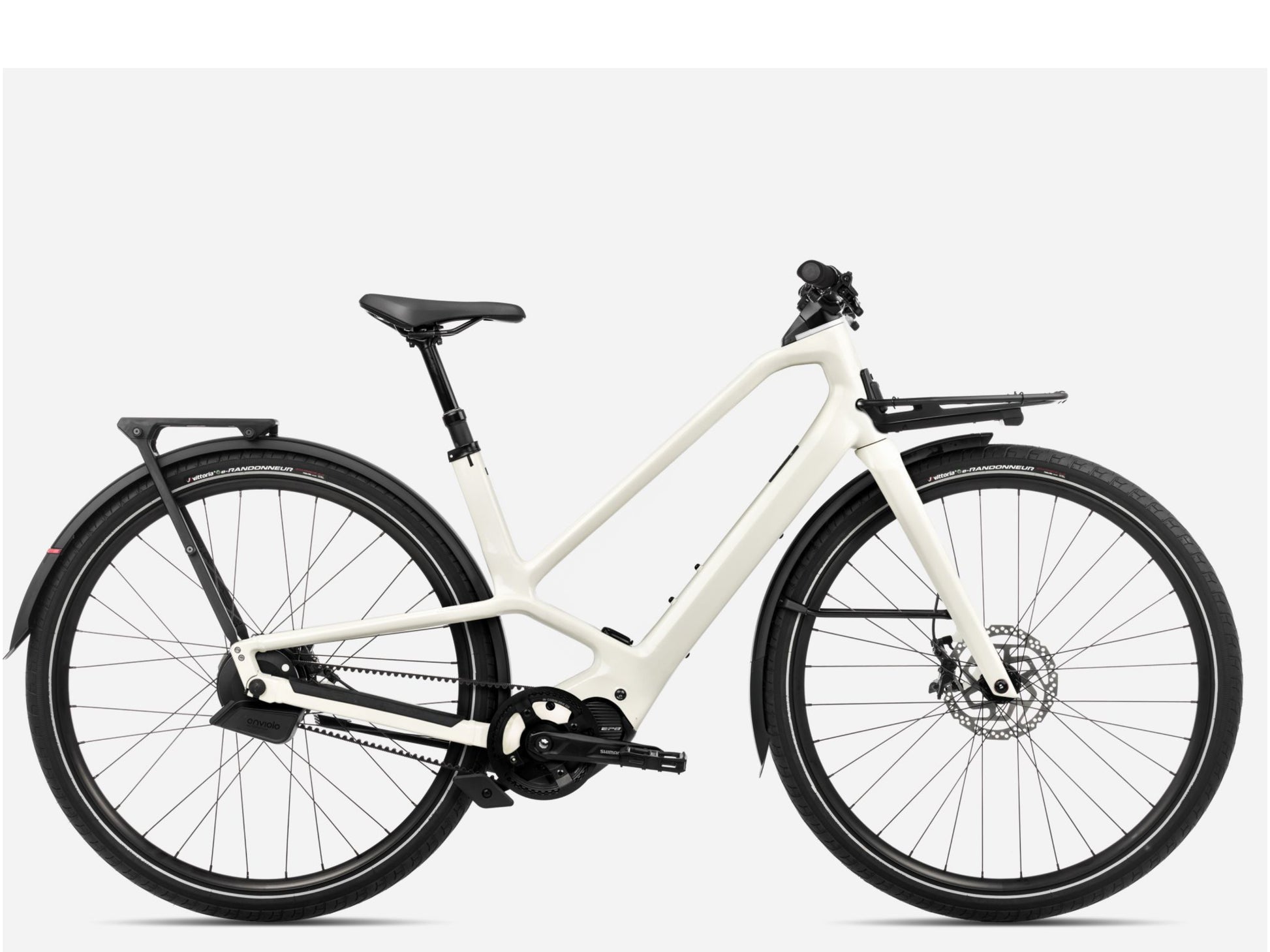 Orbea Diem 10 28MPH Road /commuter eBike Ivory white gloss Side profile