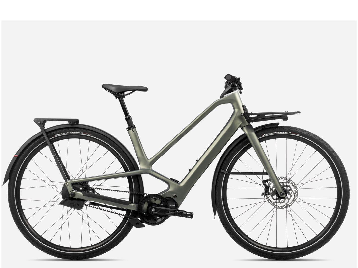 Orbea Diem 10 28MPH Road /commuter eBike Spaceship green matte Side profile