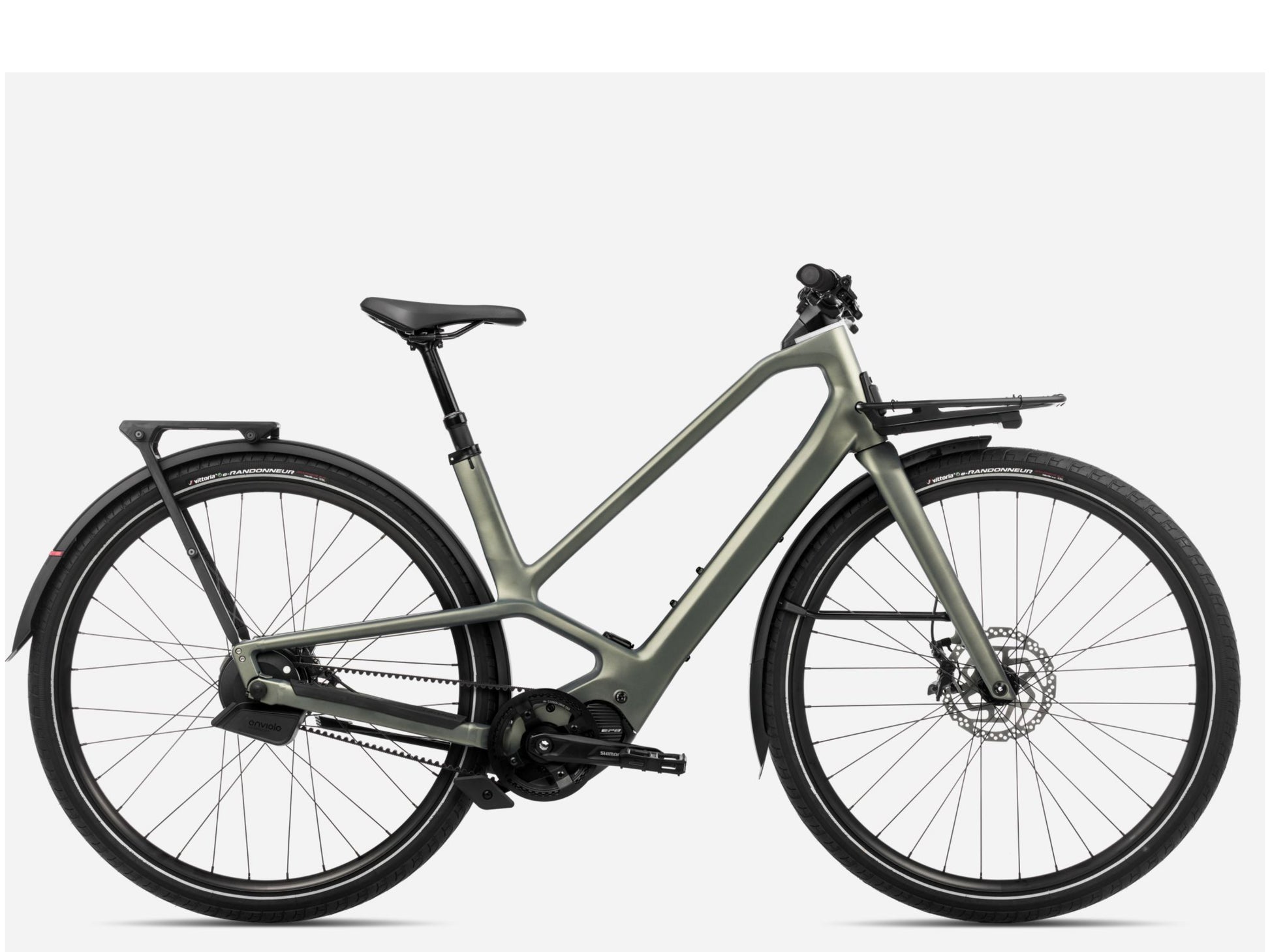 Orbea Diem 10 28MPH Road /commuter eBike Spaceship green matte Side profile