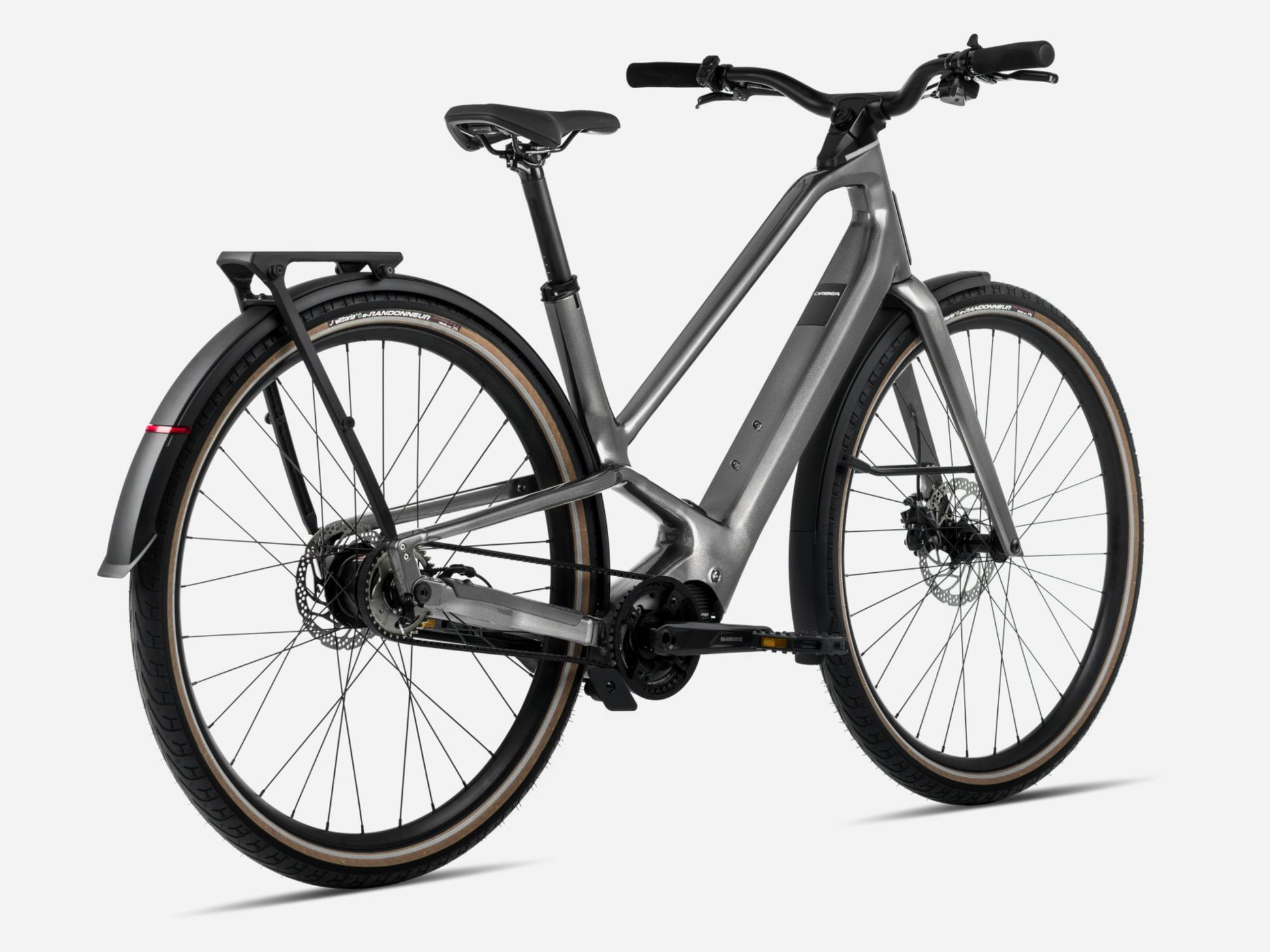 Orbea Diem 20 28MPH Road / commuter eBike Glitter anthracite gloss Rear facing view