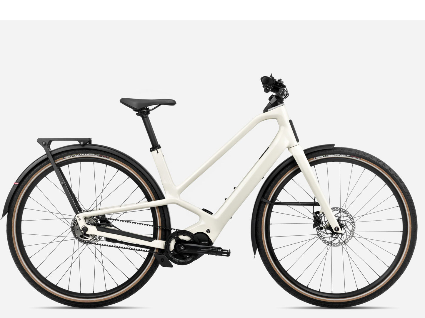 Orbea Diem 20 28MPH Road / commuter eBike Ivory white gloss Side profile