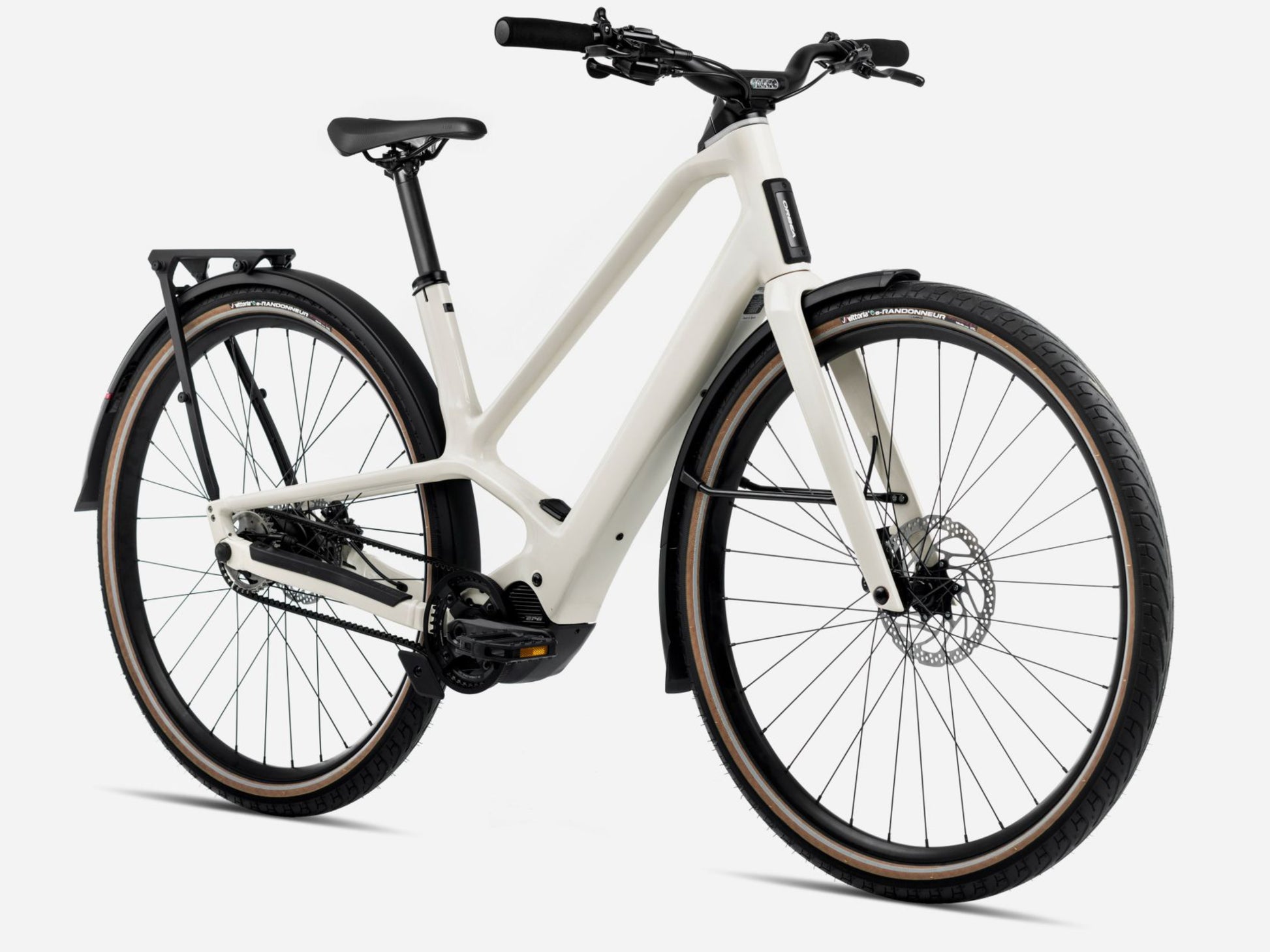 Orbea Diem 20 Road / commuter eBike Ivory white gloss Forward facing view
