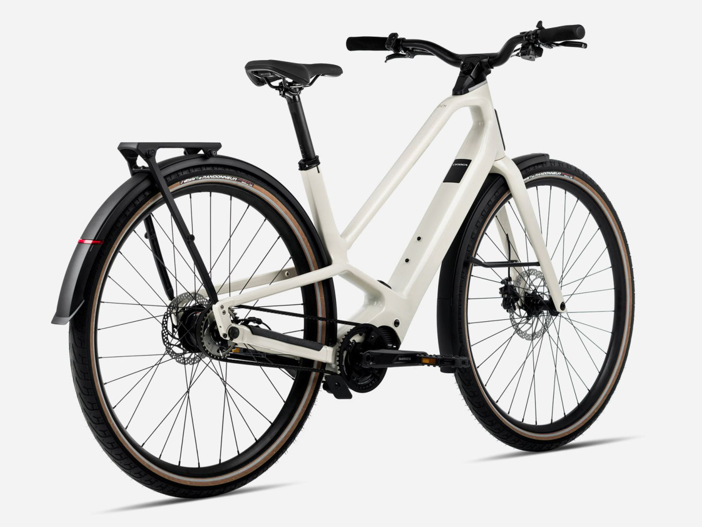 Orbea Diem 20 Road / commuter eBike Ivory white gloss Rear facing view