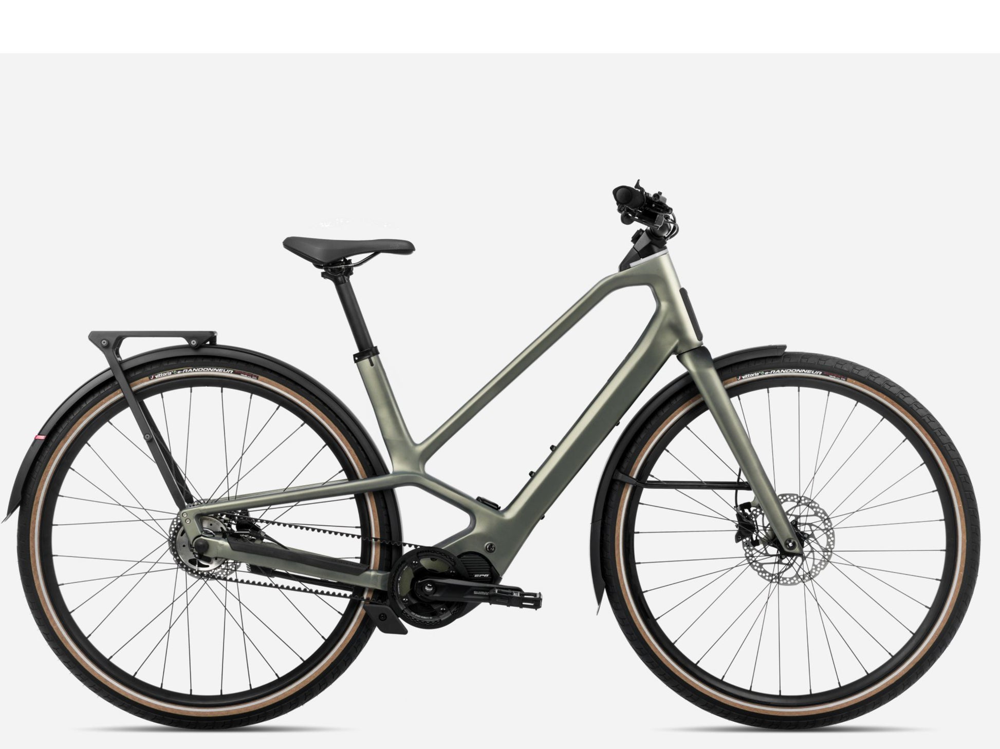 Orbea Diem 20 Road / commuter eBike Spaceship green matte Side profile
