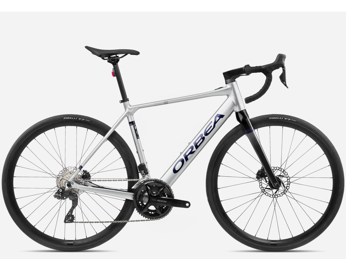 Orbea Gain D30I Gravel Road eBike Metallic silver matte / black gloss Side profile