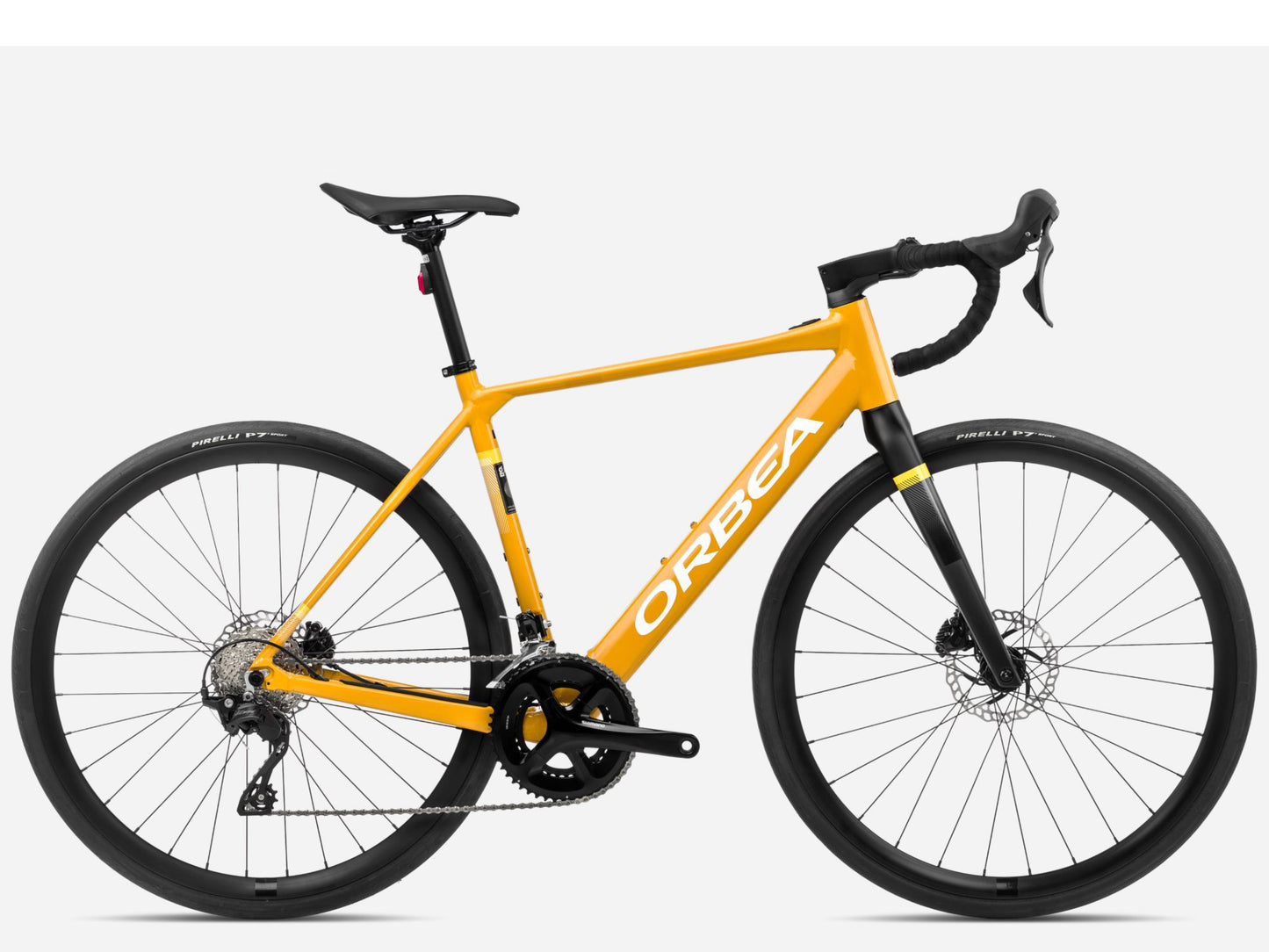 Orbea Gain D30 Gravel Road eBike Mango gloss / black matte Side profile