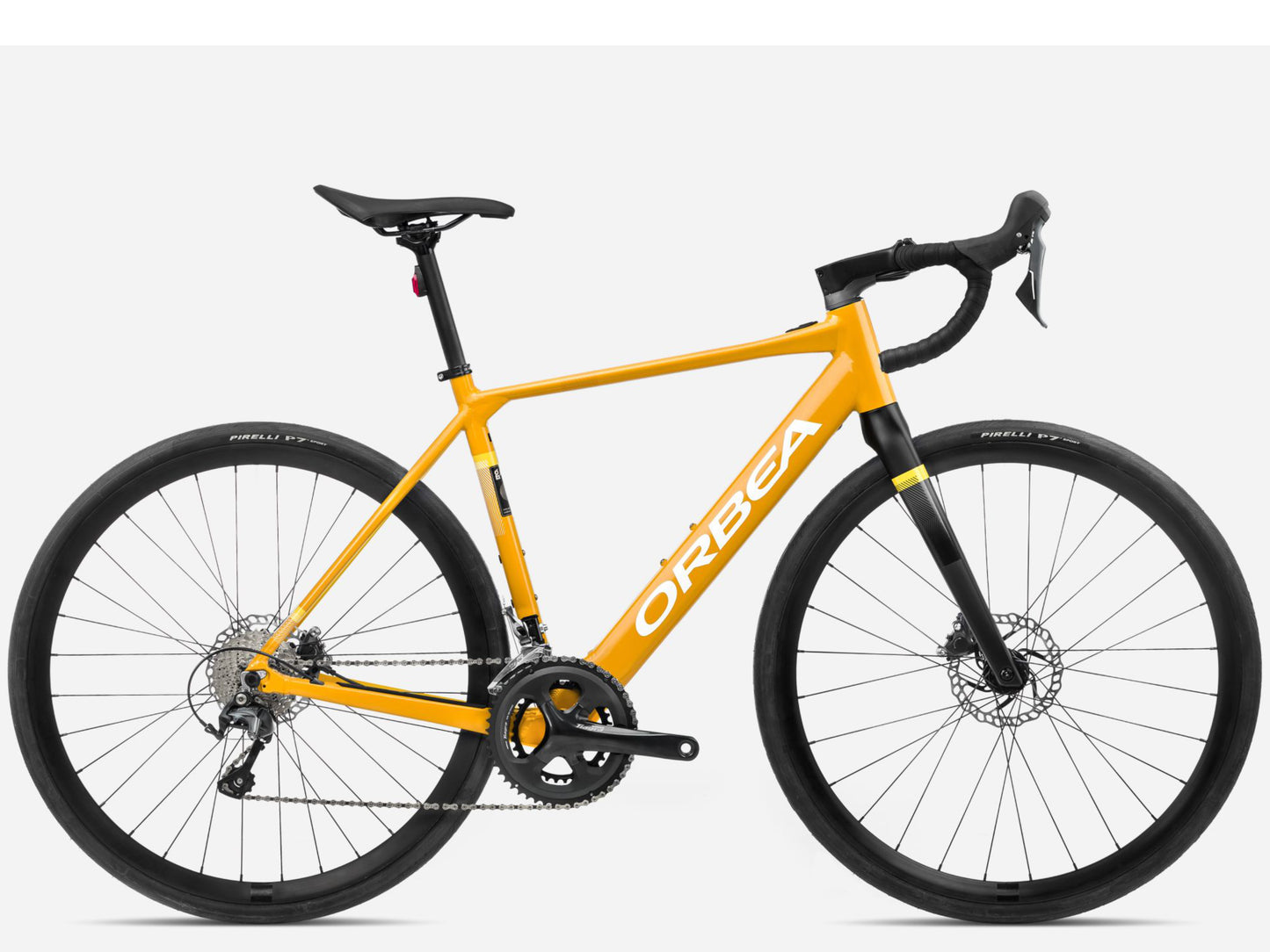 Orbea Gain D40 Gravel Road eBike Mango gloss / black matte Side profile