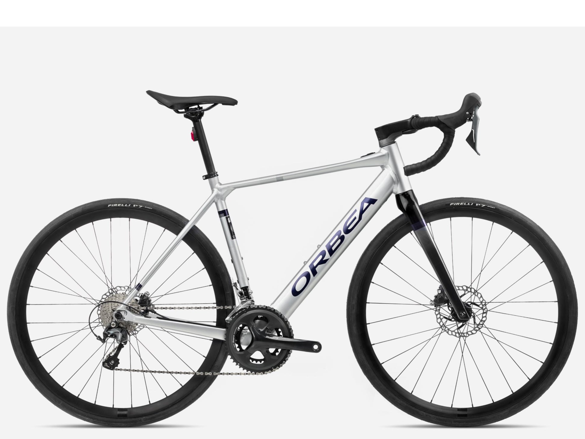 Orbea Gain D40 Gravel Road eBike Metallic silver matte / black gloss Side profile