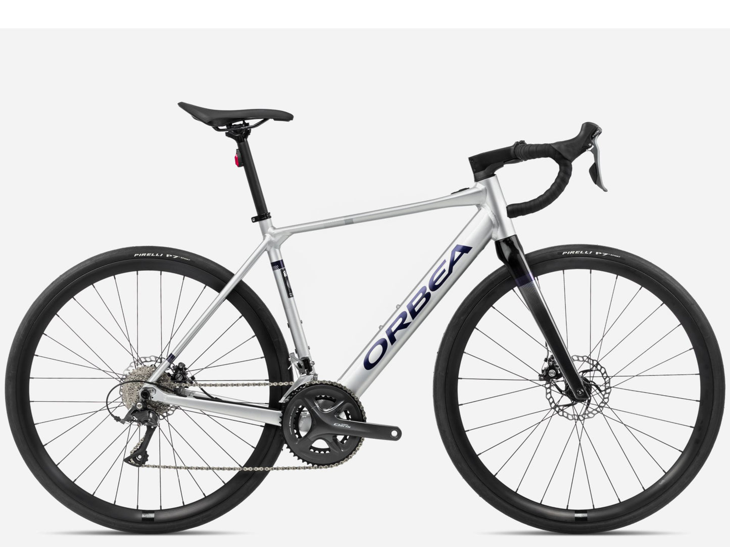 Orbea Gain D50 Gravel Road eBike Metallic silver matte / black gloss Side profile