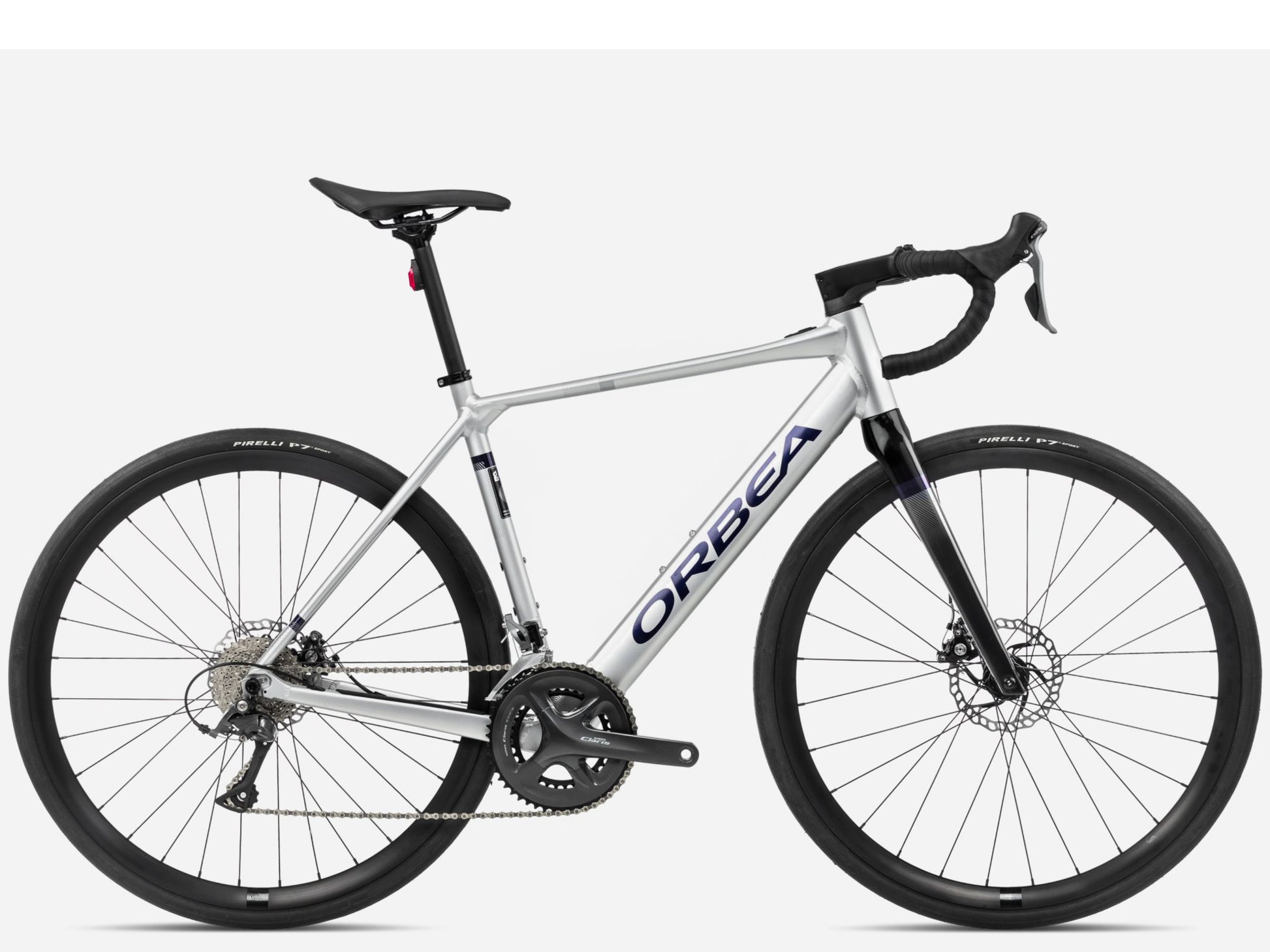 Orbea Gain D50 Gravel Road eBike Metallic silver matte / black gloss Side profile