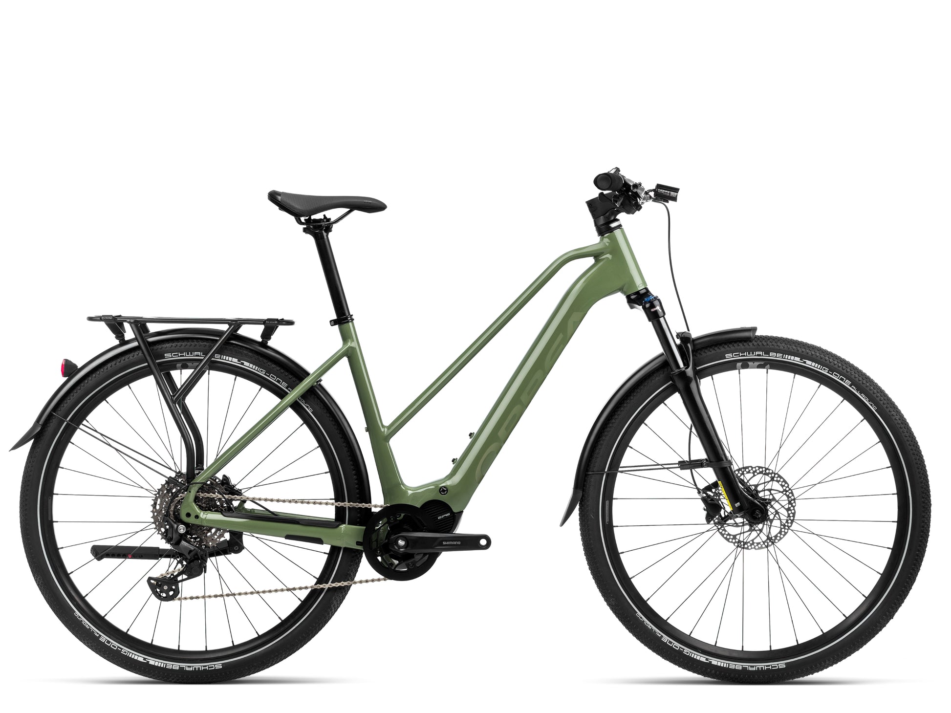 Orbea Kemen Mid 40 Electric bike Leisure / Road / commuter Urban green Side profile