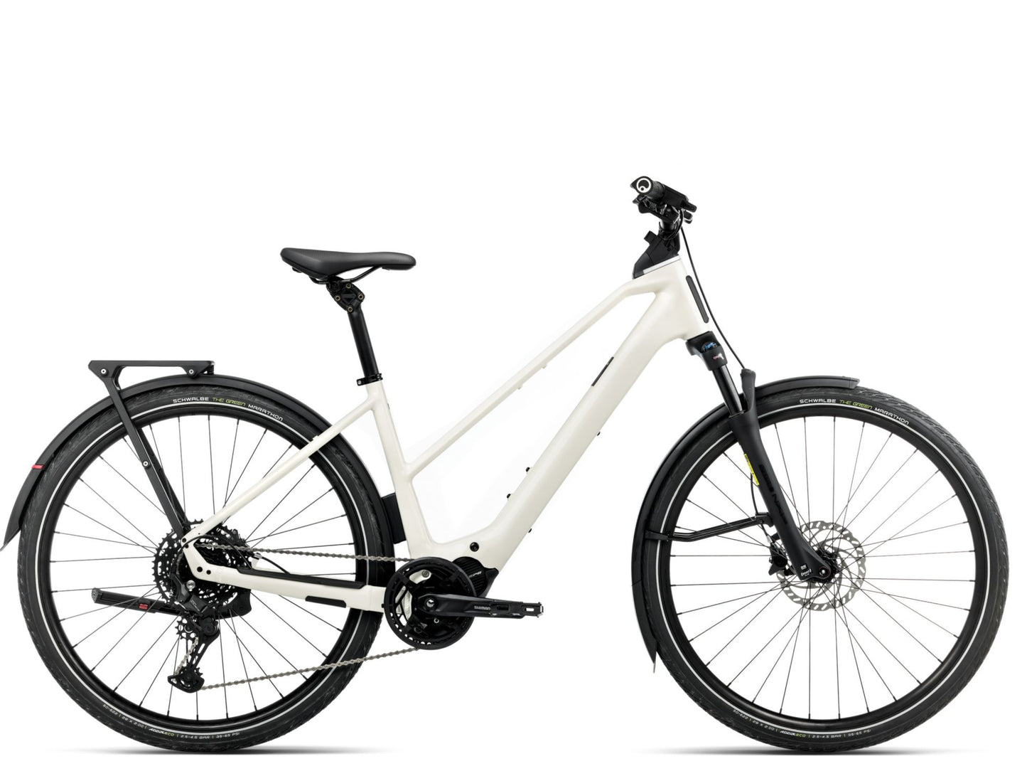 Orbea Kemen Tour 20 Mid Touring Commuter Ivory white gloss Side Profile