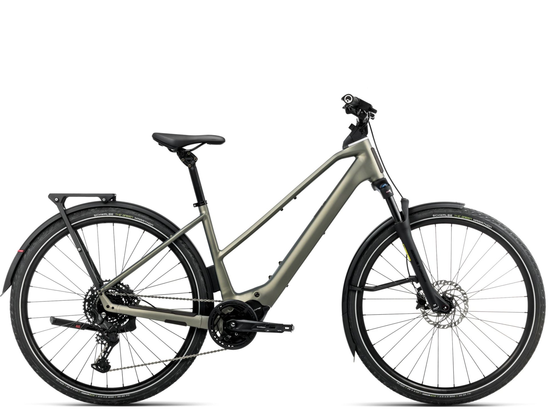 Orbea Kemen Tour 20 Mid Touring Commuter Spaceship green matte Side Profile