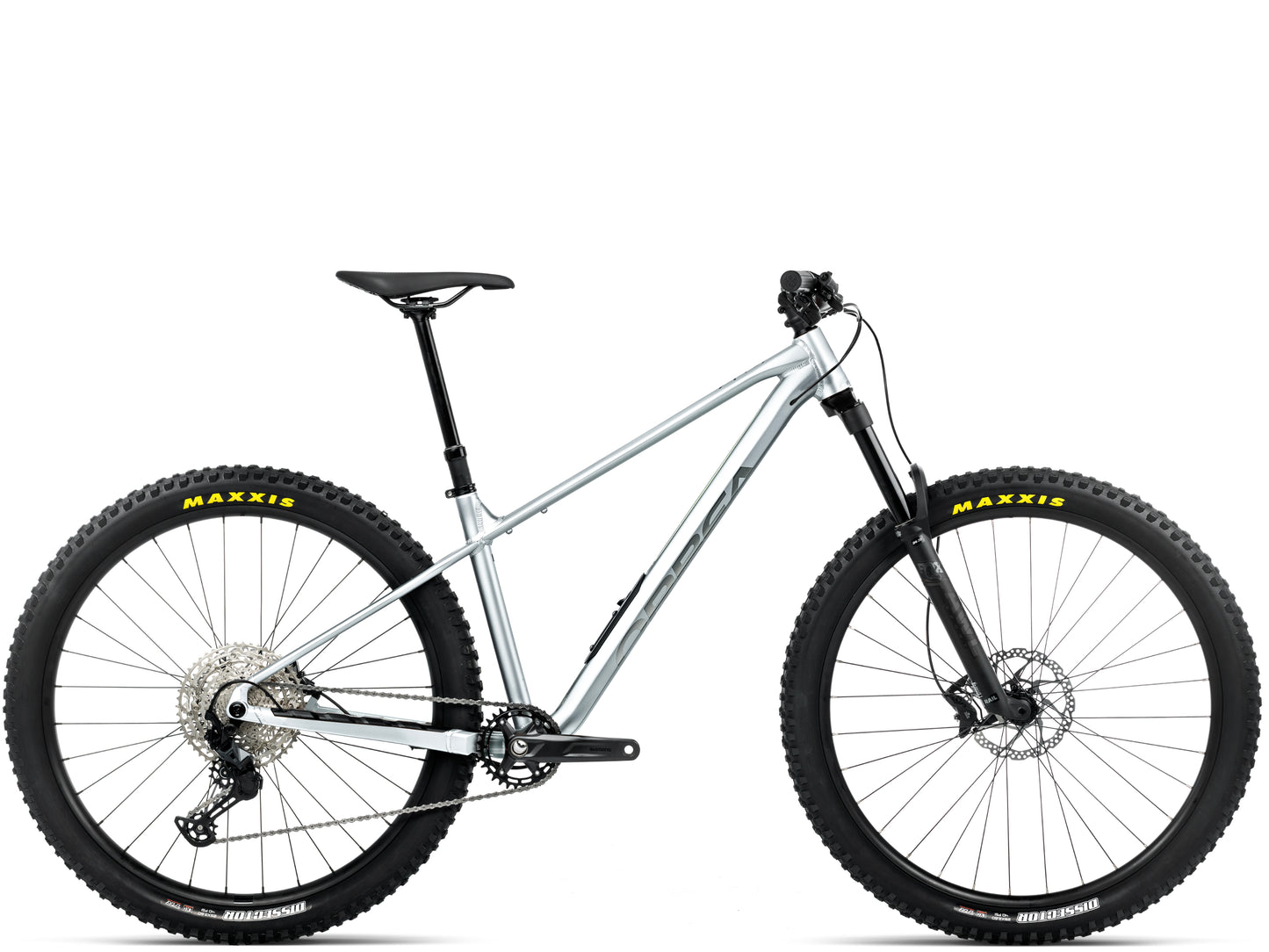 Orbea Laufey H10 Hardtail Mountain bike Smooth silver matte / titanium gloss Side profile