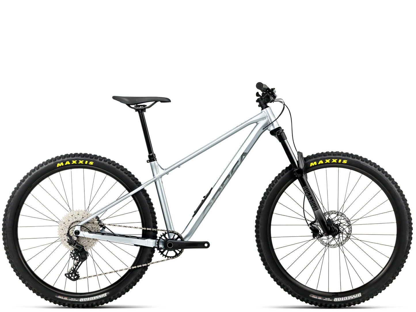 Orbea Laufey H30 Hardtail Mountain bike Smooth silver matte / titanium gloss Side profile