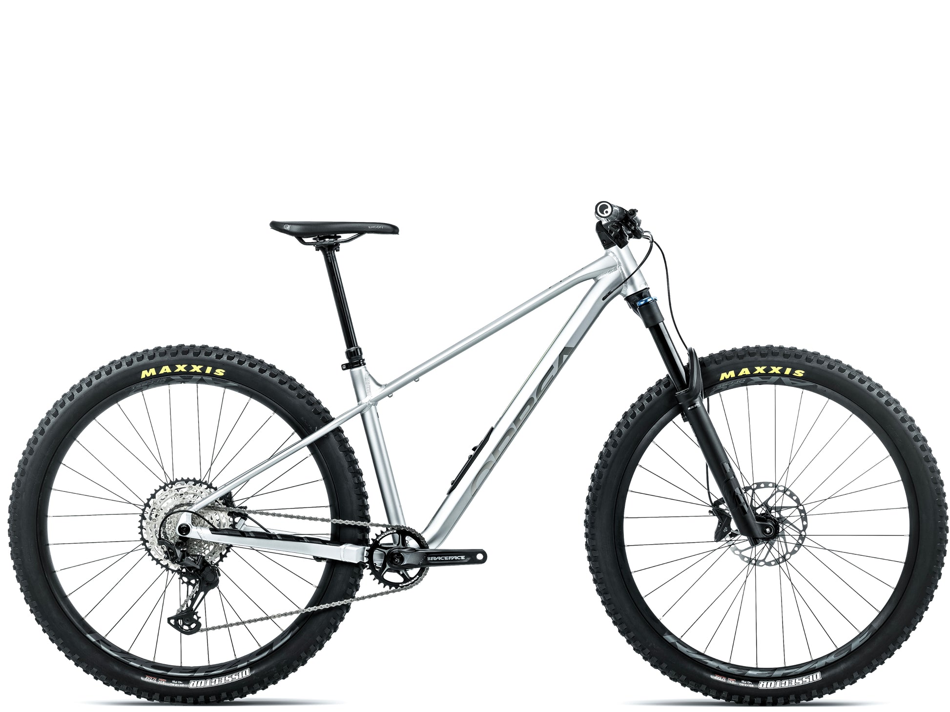 Orbea Laufey H-LTD Hardtail Mountain bike Smooth silver matte / titanium gloss Side profile