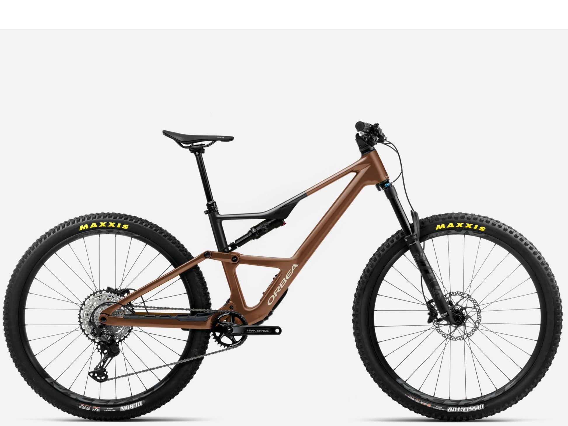 Orbea Occam SL H30 Full Suspension Mountain bike Metallic cinnamon matte / black gloss Side profile