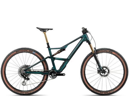 Orbea Occam SL M-LTD Full Suspension Mountain bike Escape green / carbon gloss Side profile
