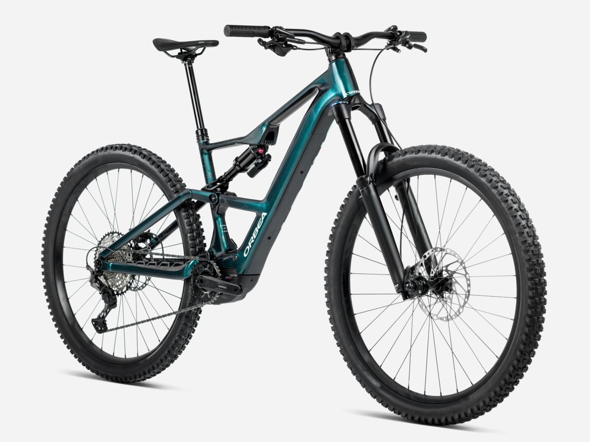 Orbea Occam SL M-LTD Full Suspension Mountain bike Escape green / carbon gloss Forward facing view