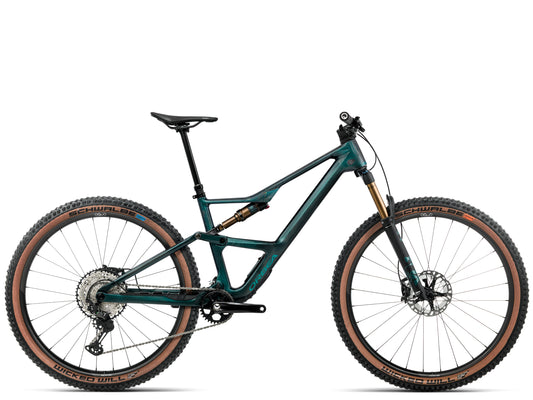 Orbea Occam SL M10 Full Suspension Mountain bike Escape green / carbon gloss side profile