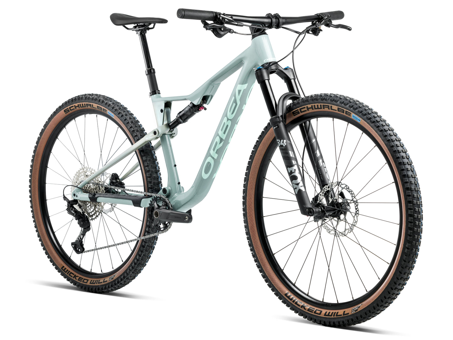 Orbea Oiz H10 Full Suspension Mountain bike Blue stone / metallic blue stone gloss Forward facing view