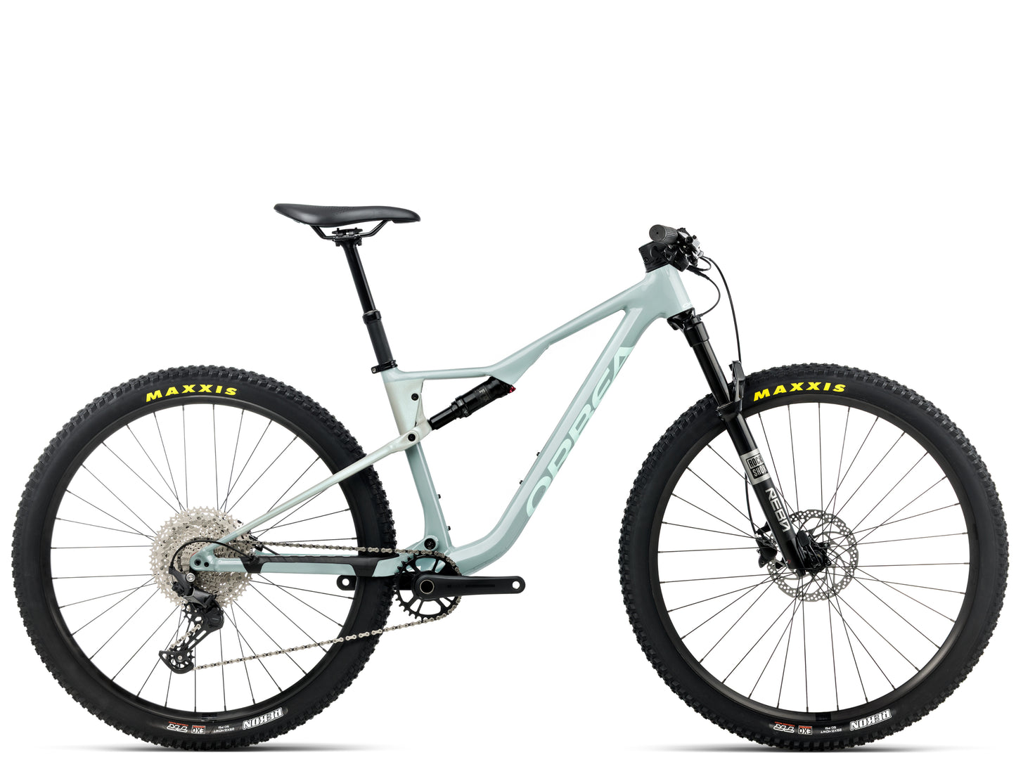Orbea Oiz H30 Full Suspension Mountain bike Blue stone / metallic blue stone gloss Side profile