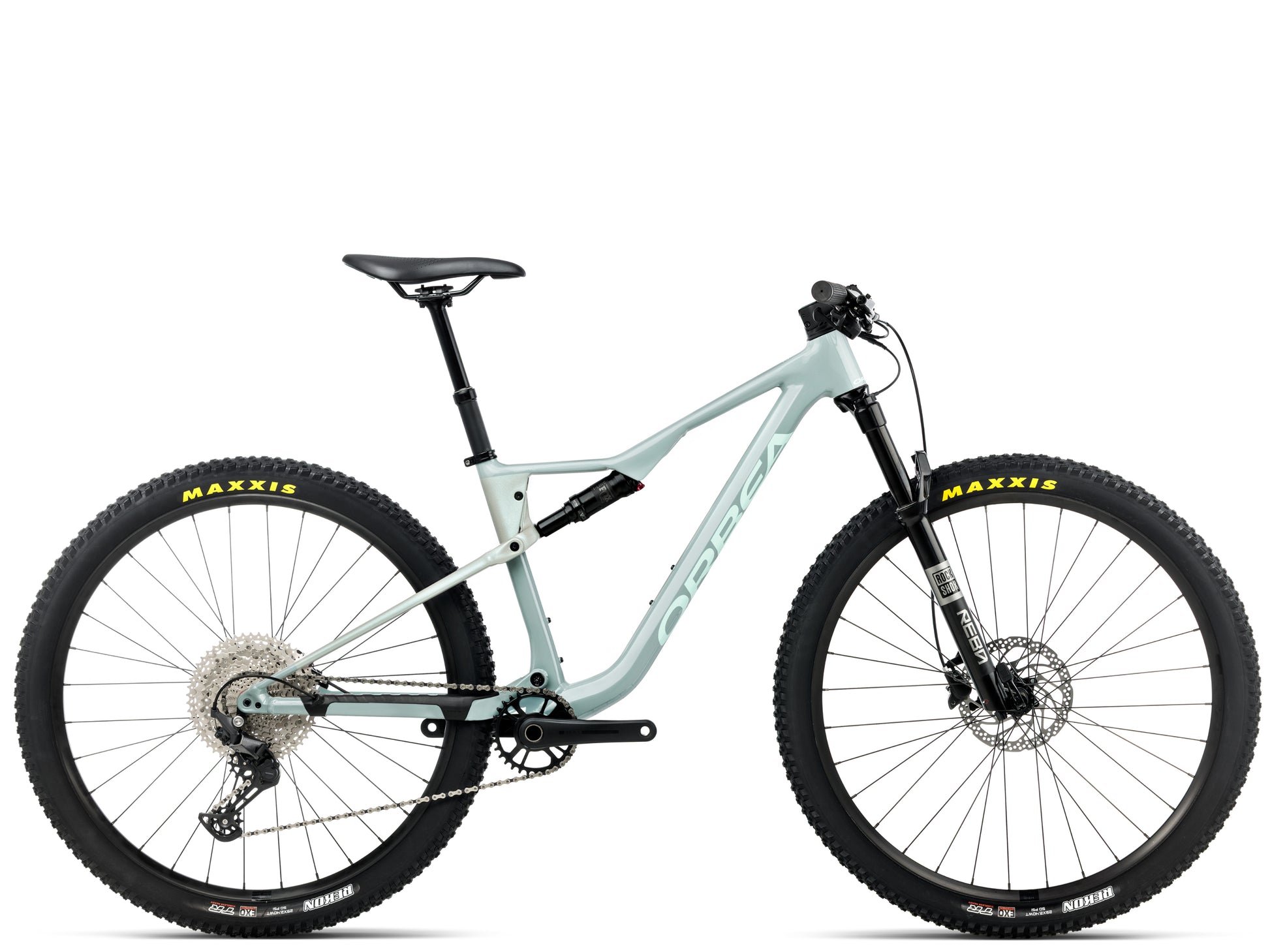Orbea Oiz H30 Full Suspension Mountain bike Blue stone / metallic blue stone gloss Side profile