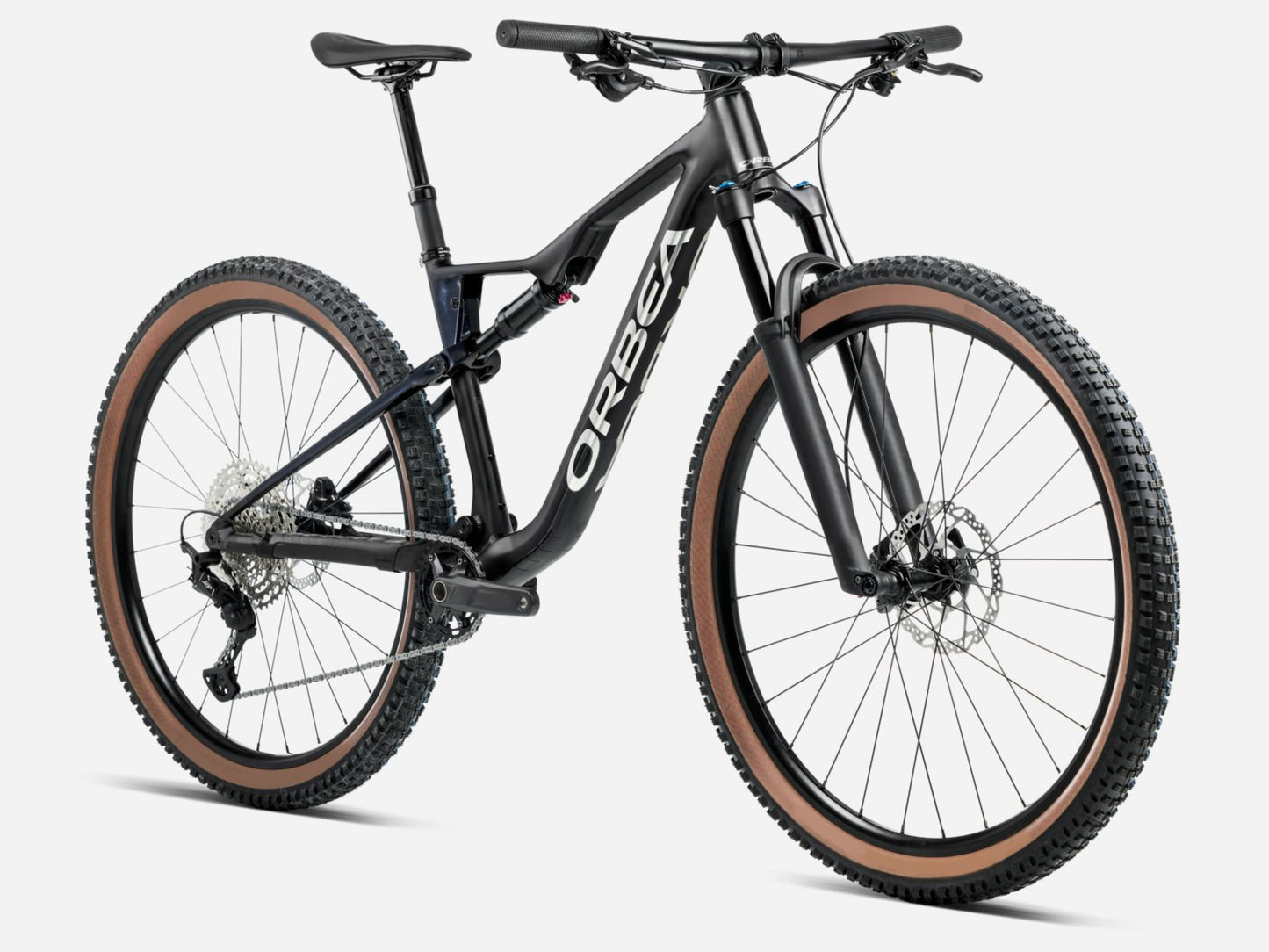 Orbea Oiz H-series Full Suspension Mountain bike Armor black / matte gloss Forward facing view *Components shown may not correspond to specific model