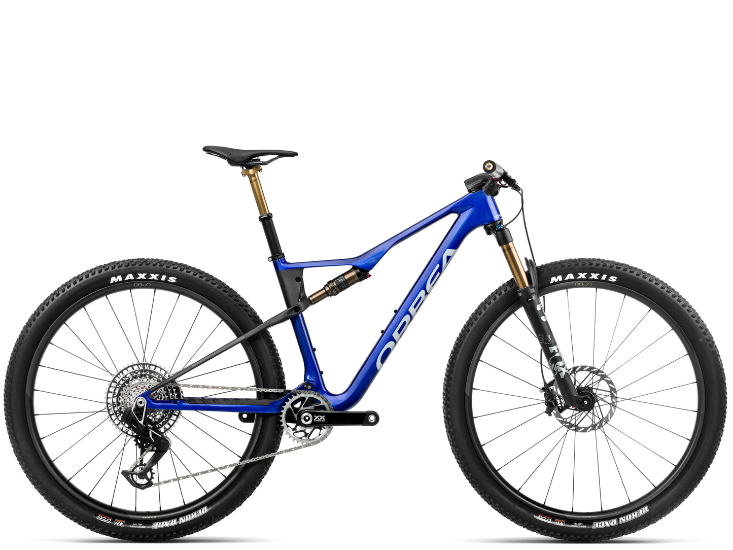 Orbea Oiz M-LTD Full Suspension Mountain bike Coablt blue gloss / carbon raw matte Side proile