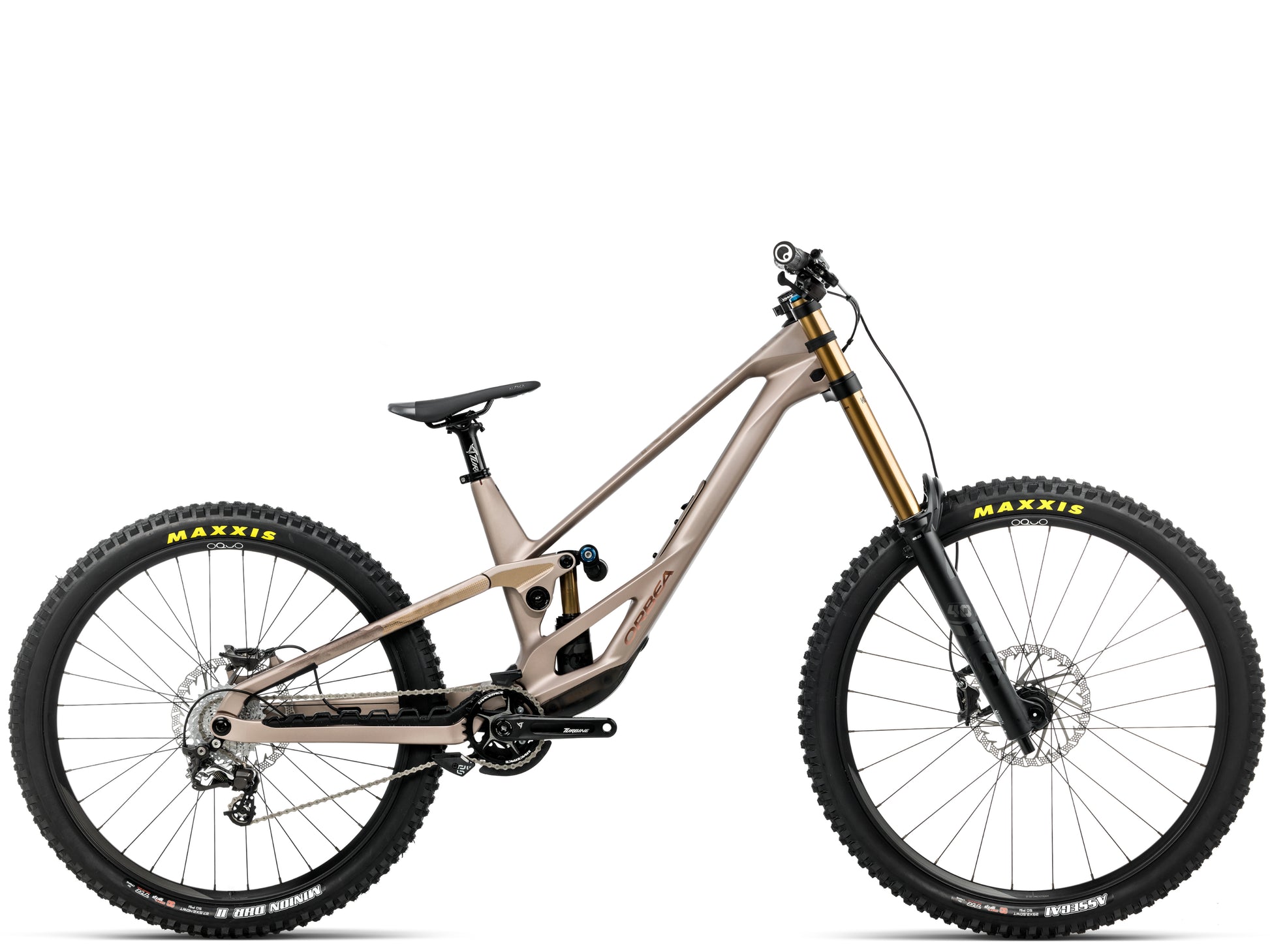 Orbea Rallon D-LTD Downhill Full Suspension mountain bike Enduro Nickel matte / nickel chrome gloss Side profile