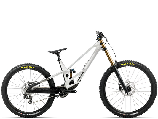 Orbea Rallon D-LTD Downhill Full Suspension mountain bike Enduro White chic / diamond black gloss Side profile