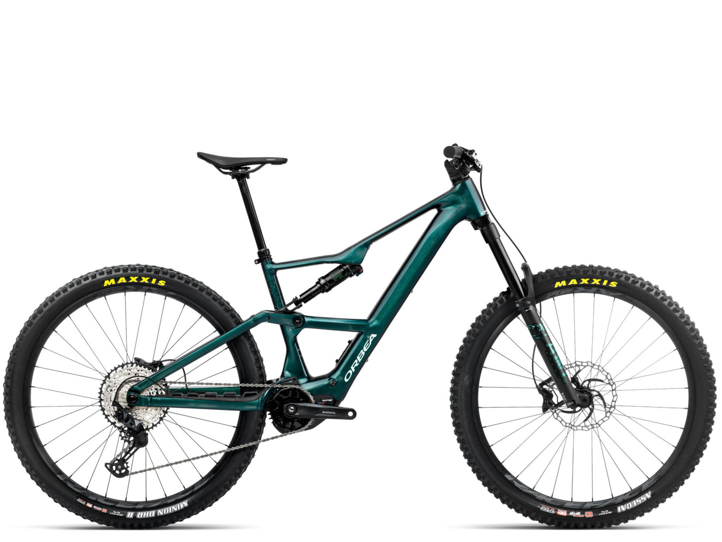 Orbea Rise LT H20 eMTB Escape green / splash ice green gloss Side profile