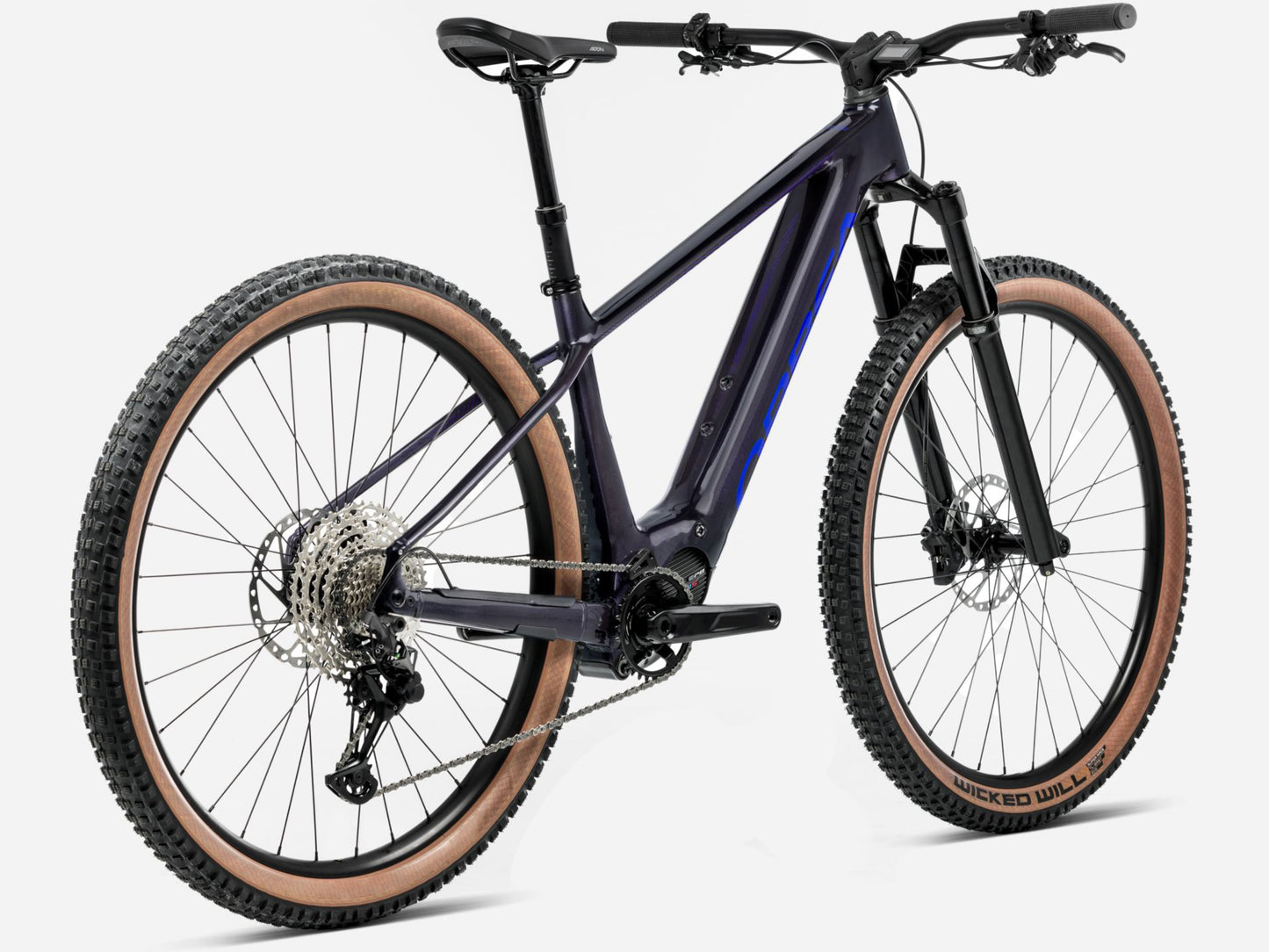 Orbea Urrun 10 Hardtail eMTB Tanzanite blue gloss Rear facing view