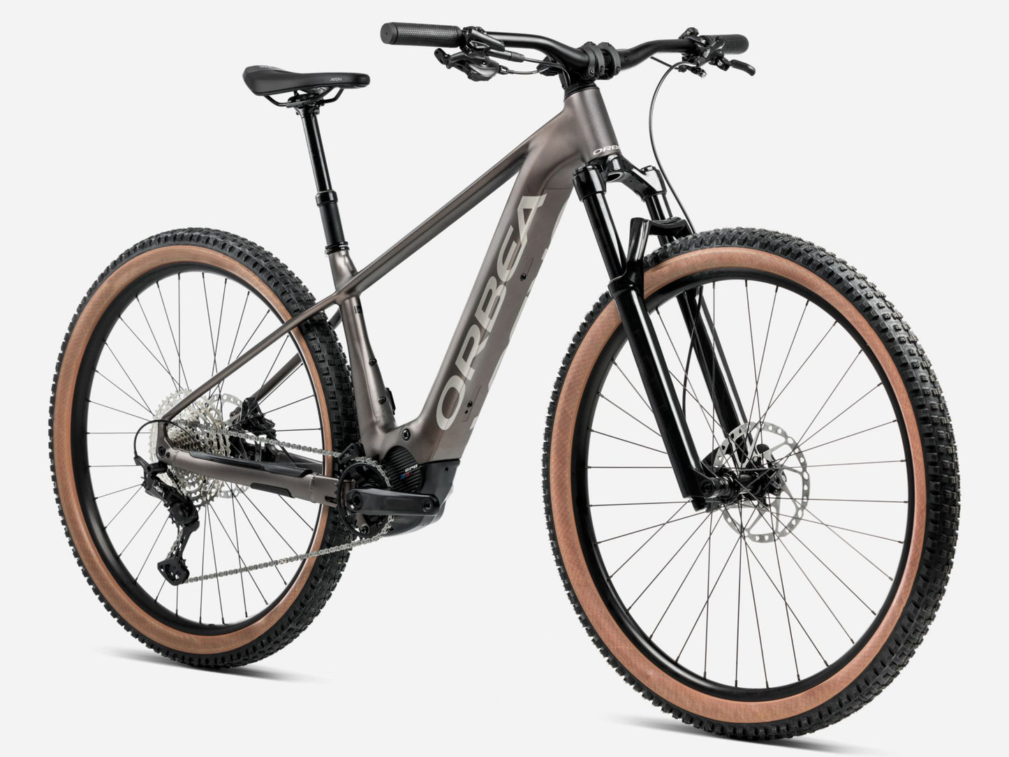 Orbea Urrun 20 Hardtail eMTB Magnetic bronze matte / silver gloss Forward facing view