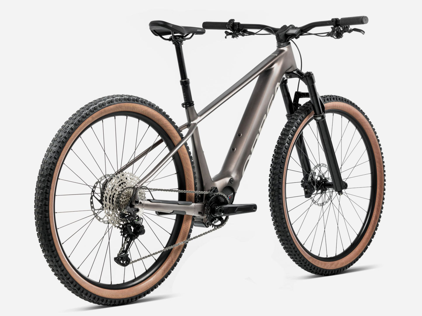 Orbea Urrun 20 Hardtail eMTB Magnetic bronze matte / silver gloss Rear facing view