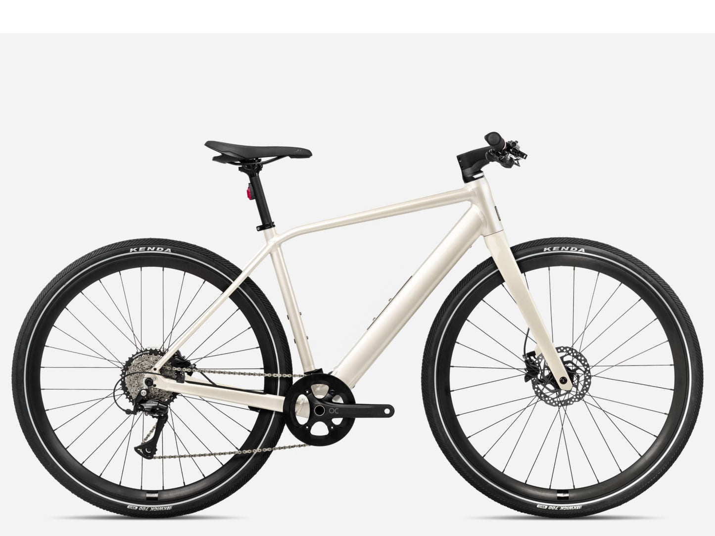 Orbea Vibe H30 Road / commuter eBike Ivory white gloss Side profile