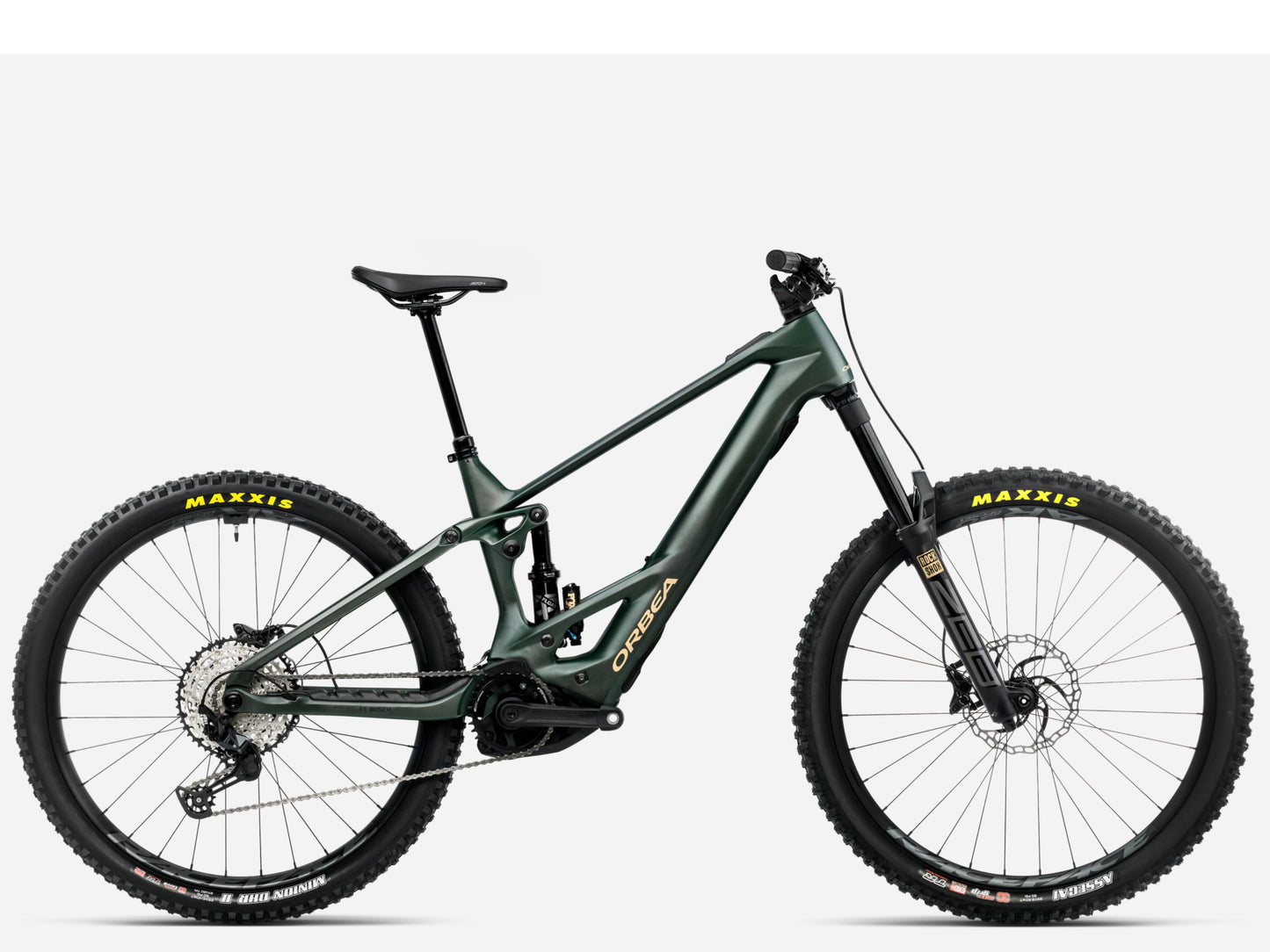 Orbea Wild M20 eMTB Enduro Forest green Side profile