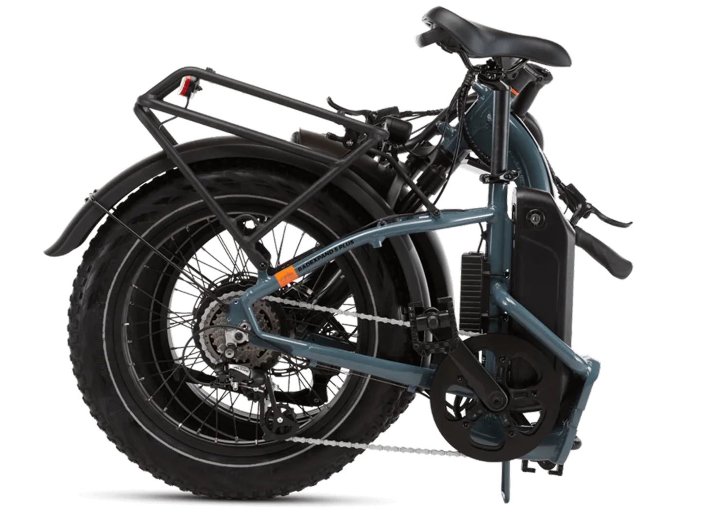 Rad Power RadExpand™ 5 Plus Electric Folding Bike Slate blue Folded profile