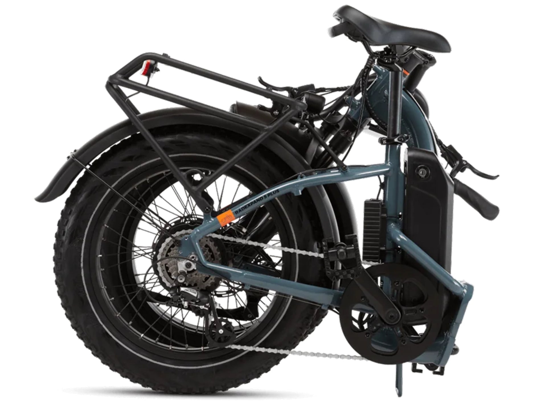 Rad Power RadExpand™ 5 Plus Electric Folding Bike Slate blue Folded profile