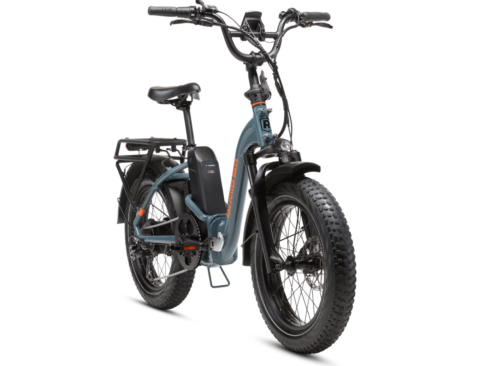 Rad Power RadExpand™ 5 Plus Electric Folding Bike Slate blue Forward facing view