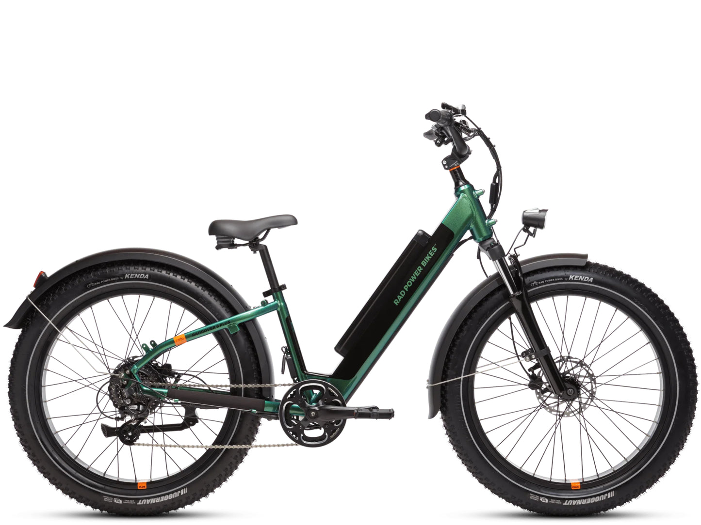 Rad Power RadRover™ 6 Plus Electric Fat Tire Bike Step-Thru Steelhead Green Side profile