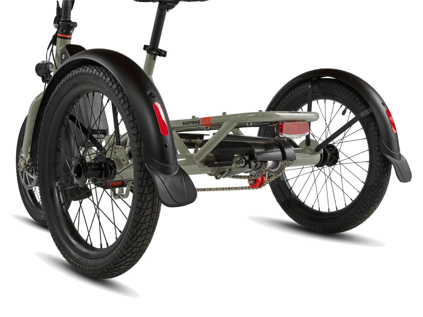 Rad Power RadTrike™ Electric Tricycle Gray Rear closeup